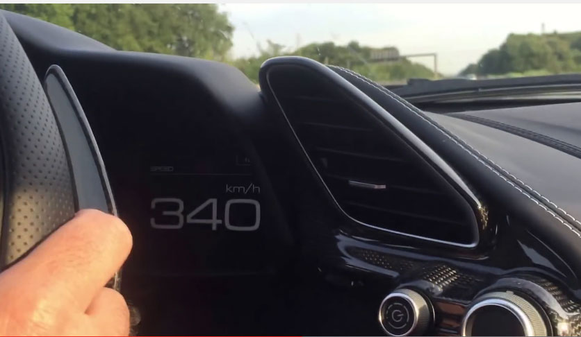 Ferrari 488 GTB วิ่ง 341 km/h ที่ Autobahn
