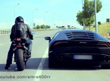 Lamborghini Huracan VS CBR 1000RR ซุปเปอร์คาร์ปะทะซุปเปอร์ไบค์