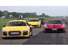 เมื่อ 2016 Audi R8 V10 Plus ปะทะ 2016 Ferrari 488 GTB
