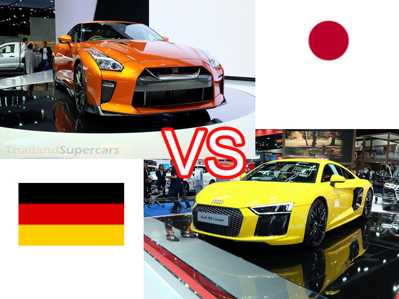 2018 Nissan GTR VS Audi R8